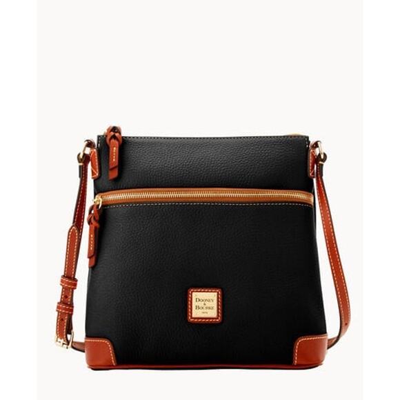 Dooney & Bourke Handbags - Dooney & Bourke Pebble Gain Black Shoulder Bag